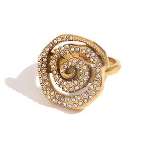 Anel Espiral Elegante